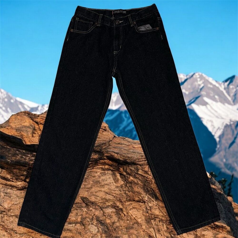 Silver Stone kids Straight Jeans Blue Size 16 Dark Wash